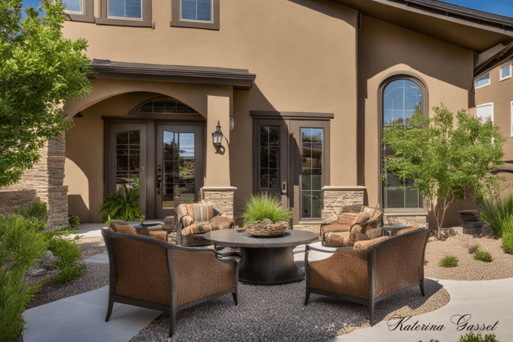 Photo of the outdoor patio of a home in Spanish Fork Utah...