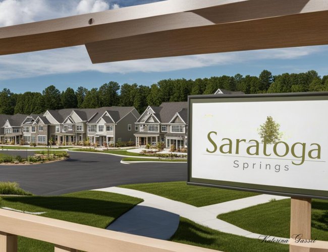 Image showing one of the neighborhoods in Saratoga Springs by Katerina Gasset, licensed Realtor in Utah County...